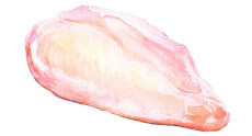 Raw chicken breast